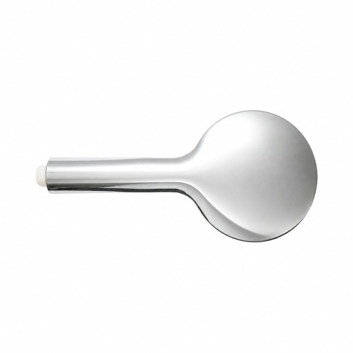 Para de dus baie rotunda, 3 functii, duze silicon, crom lucios, plastic 120x250mm - Img 3