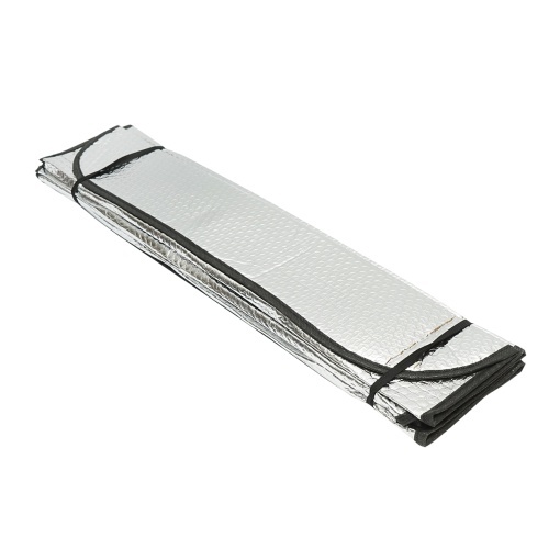 Parasolar parbriz auto 130x60cm folie de aluminiu si ventuze de fixare Breckner Germany - Img 2