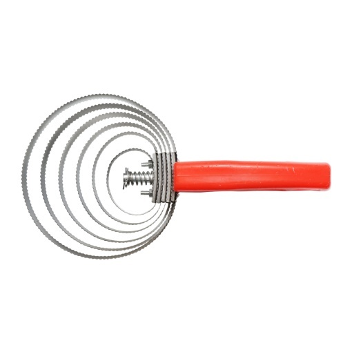 Perie tesala metalica spiralata pentru cai 230x105mm Breckner Germany - Img 2
