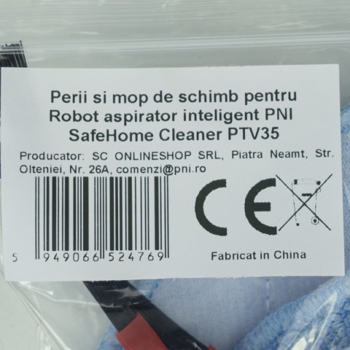 Perii si mop de schimb pentru Robot aspirator inteligent PNI SafeHome Cleaner PTV35 - Img 6