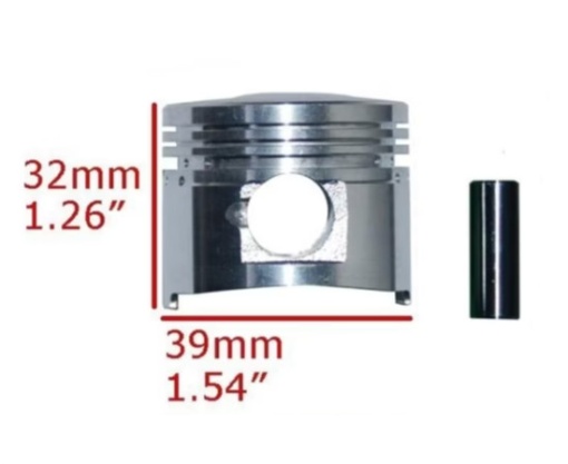 Piston scuter 4T 50cc GY6 39mm - Img 2