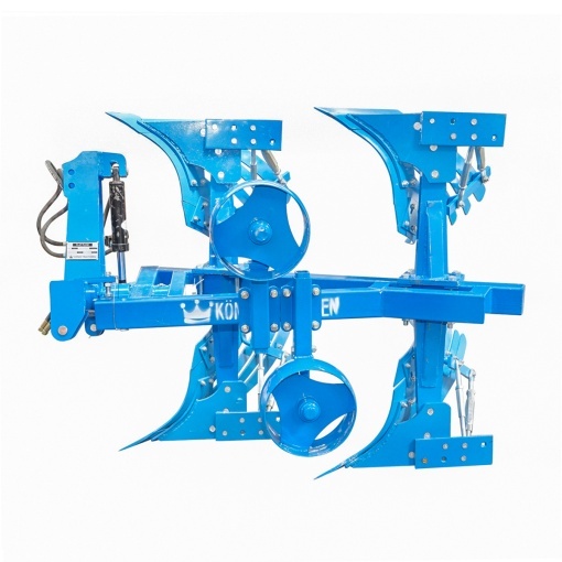 Plug agricol cu 2 trupite si cormane crestate reversibil hidraulic Konig Traktoren - Img 2