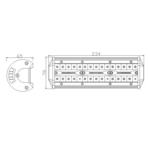 Proiector 60 LED 234mm 90W(3200Lm) - Img 2