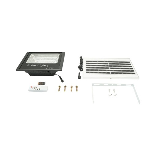 Proiector LED 100W, 6500K cu panou solar 8W, baterie LiFePO4 6000mAh si telecomanda IP67 Breckner Germany - Img 5