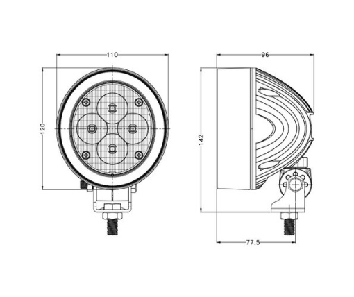 Proiector LED rotund 60W - Img 6