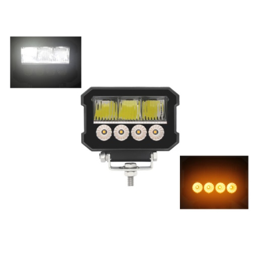 Proiector led + stroboscop portocaliu