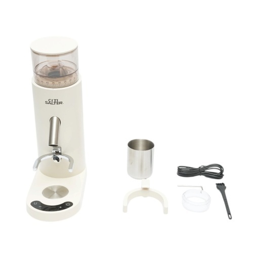 Rasnita electrica de cafea portabila cu acumulator 2600mAh, 110W, reglaj macinare 60 trepte, bavuri conice 41mm, afisaj digital touch, reincarcabila USB Type-C - Img 2