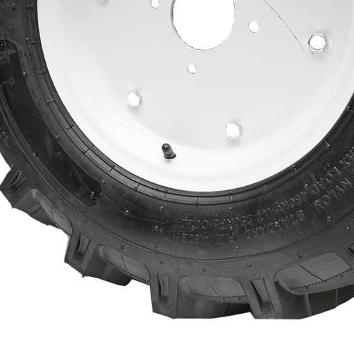 Roata completa 600/12 R1 10PR crampon cu janta alba - Img 3