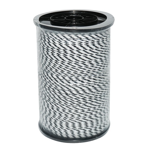 Rola fir alb-negru fi 4mm 3x0.2mm SS, 500m gard electric, rezistenta 9 Ohm Bourget - Img 3