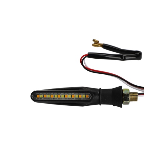 Semnalizare moto 12V cu functie de lumina de zi alba si semnalizare galbena - Img 6