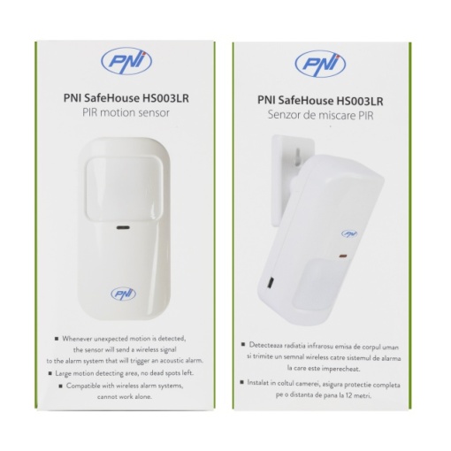 Senzor de miscare PIR PNI SafeHouse HS003LR fara fir pentru sisteme de alarma wireless - Img 7