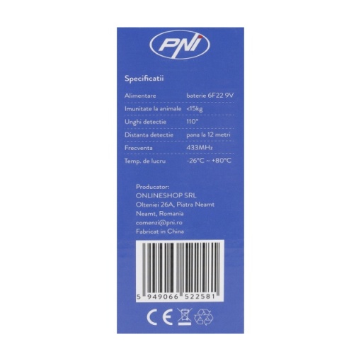 Senzor de miscare PIR PNI SafeHouse HS004, pentru sisteme de alarma wireless, cu imunitate la animale, sensibilitate reglabila - Img 6