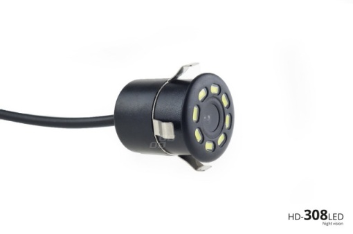 Set 4 senzori parcare, albi, cu camera, monitor 4.3" si buzzer - Img 2