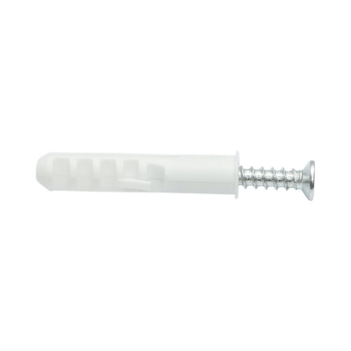 Set diblu universal din plastic alb 10x50mm cu surub 6x45mm 50 buc/set - Img 5