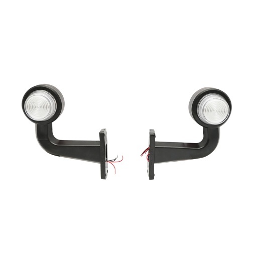 Set lampi laterale gabarit led-neon cu brat 12-24V rosu/alb FR0148R/W Breckner Germany - Img 2