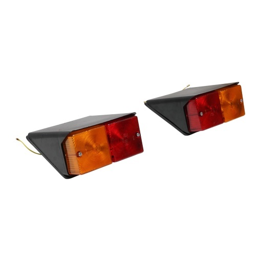 Set lampi stop si semnalizare spate rosu-galben cu cablaj si becuri pentru UTB U-445, Fiat, New Holland, Ford, Case IH, MAssey Fergusson - Img 3