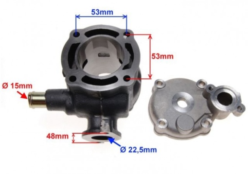 Set motor scuter 2T 80cc Suzuki Katana / Aprilia Ditech (racire pe apa) - Img 2