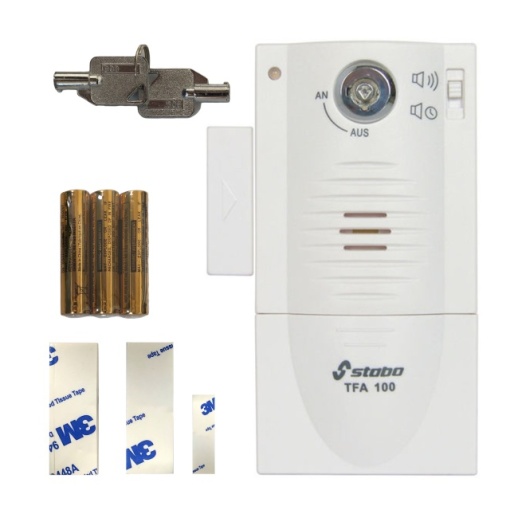 Sistem de alarma Stabo TFA 100 pentru usa, fereastra, 90 dB, activare cu cheie, temporizare, cod 51109 - Img 3