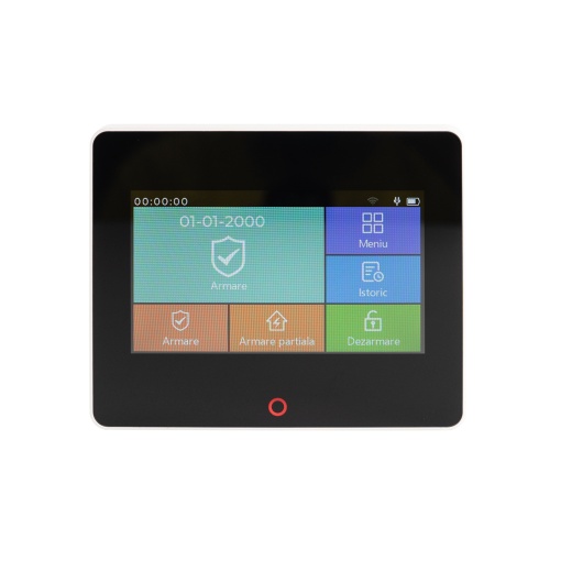Sistem de alarma wireless PNI SafeHouse HS670 WiFi GSM 4G, ecran color tactil, 99 zone wireless, suporta 5 numere de telefon, apel si SMS de alarma, compatibil cu aplicatia Tuya Smart - Img 4