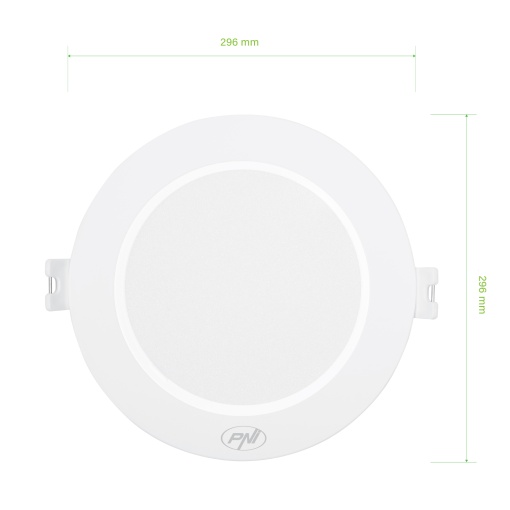 Spot LED PNI D-Light CL2524 24W, incastrabil, rotund 29 cm, 6400K, alimentare 230V, 2640 lm, alb rece - Img 3