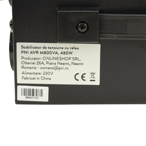 Stabilizator de tensiune cu releu PNI AVR M800VA, 2.2A, 480W, 800VA - Img 7
