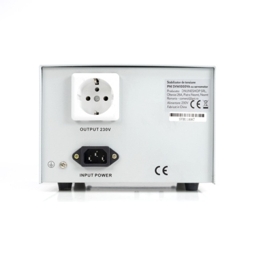 Stabilizator de tensiune PNI SVM1000VA cu servomotor, 800W, 3.6A, iesire 230V - Img 4