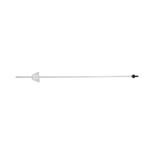 Stalp metalic 1080mm cu izolator 59x33mm pentru gard electric Breckner Germany - Img 2