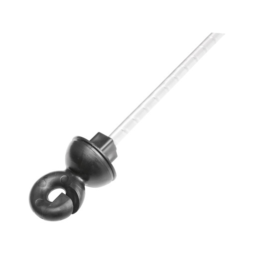 Stalp metalic 1080mm cu izolator de capat 59x33mm si izolator filetabil mijloc pentru gard electric Breckner Germany - Img 4