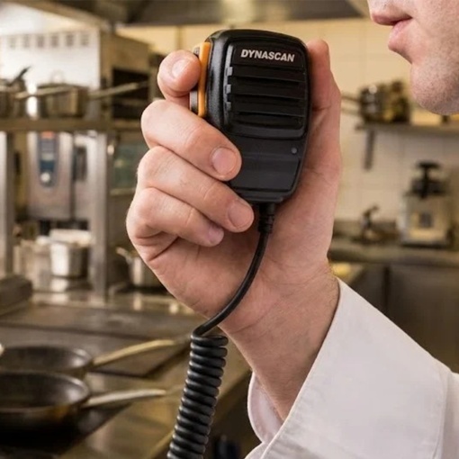 Statie radio PMR Dynascan CHEF-1 446MHz, 0.5W, 16CH, cu pedala PTT hands-free pentru restaurante si santiere - Img 4