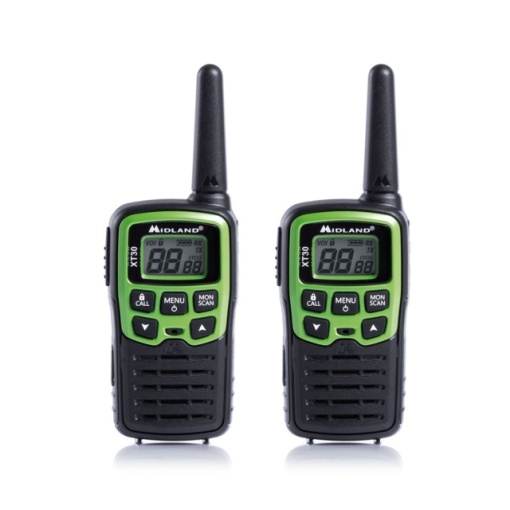 Statie radio PMR portabila Midland XT30 set cu 2 buc. verde C1177 include acumulatori - Img 5