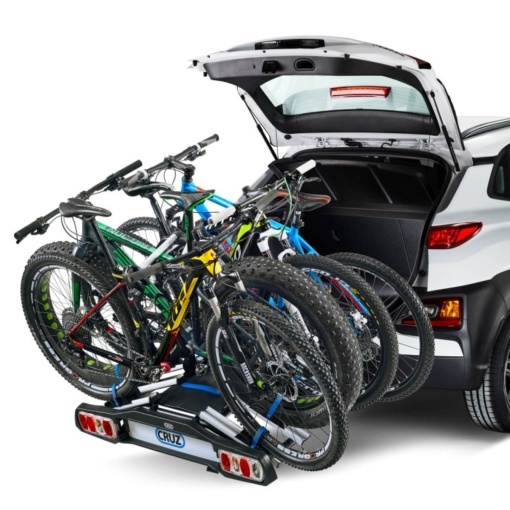 Suport biciclete Cruz Pivot R3 940-516 cu prindere pe carligul de remorcare, pentru 4 biciclete, 13 pini - Img 3