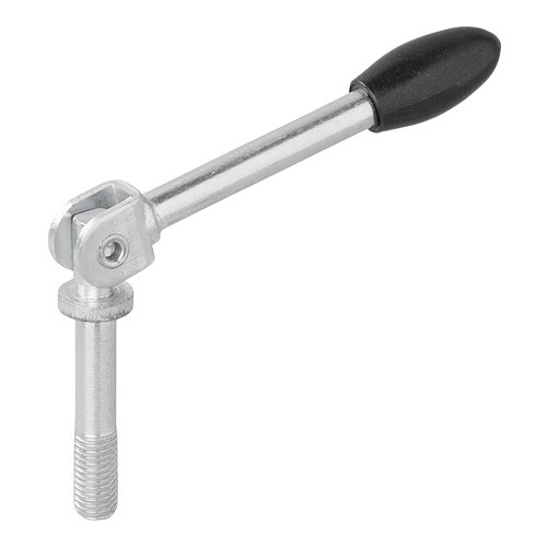 Surub strangere clema roata de manevra cu maner rabatabil 48mm