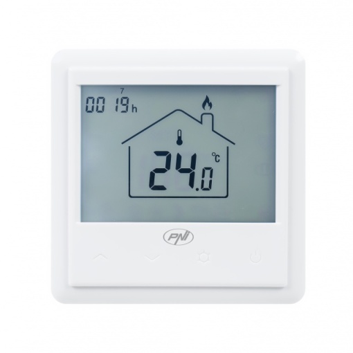 Termostat inteligent incastrabil PNI CT25PW WiFi, control prin internet, incalzire cu apa in pardoseala, actuatoare, pompe, centrala, aplicatie mobil Tuya Smart, integrare in scenarii smart cu alte pr - Img 6