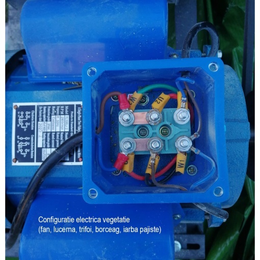 Tocator furaje 2.2kW, 220V, capacitate 1000 Kg/h, turatie 3600 r/min, 3 site incluse Baisan - Img 17