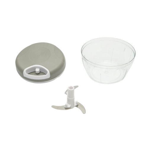 Tocator manual de legume cu sfoara, 3 lame inox, capacitate 500ml - Img 3