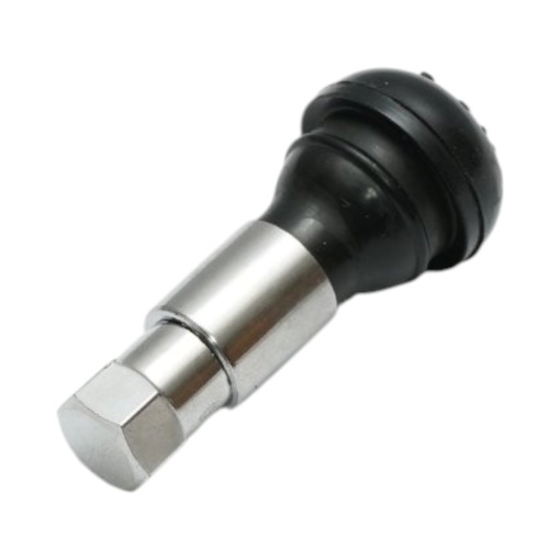 Valva roata auto tubeless 45mm premium EPDM TR413 cromata - Img 4