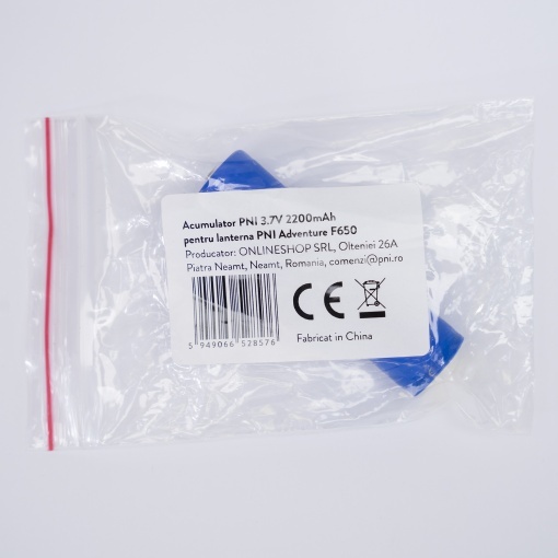 Acumulator PNI 3.7V 2200mAh 18650 pentru lanterna PNI Adventure F650 - Img 5