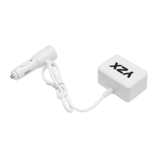 Adaptor bricheta auto dubla 12/24V si 1 port USB 5V 1000mA alb - Img 2