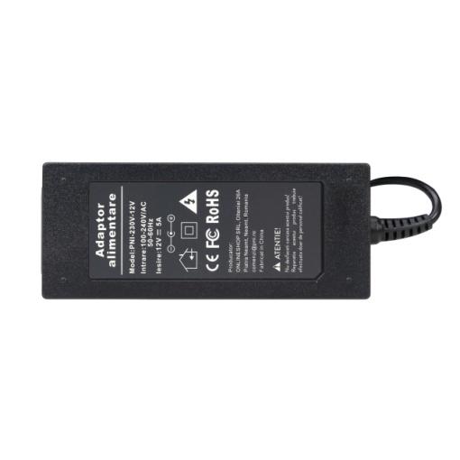 Alimentator PNI CCTV 230V, intrare 230V, iesire 12V, 5A, 2 metri, negru - Img 7