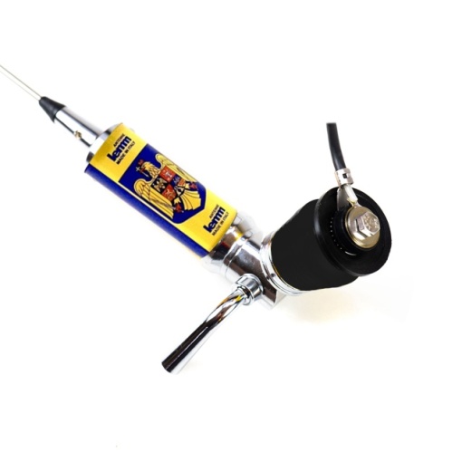 Antena CB LEMM TURBO 2001 Romania, lungime 200 cm, castig 6.5dB, 26.5-28Mhz, 2000W, cablu RG58 4m, fabricata in Italia - Img 3