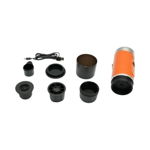 Aparat de cafea portabil cu acumulator 9000mAh, 12V, 140W, incalzire apa, presiune 15 bar, rezervor apa 90ml, cafea macinata, capsule Nespresso - Img 3