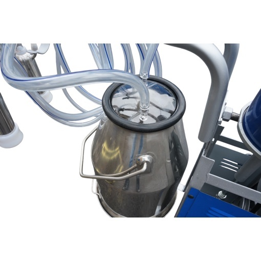 Aparat de muls vaci 1 post 550W, 220V bidon inox 25L, grup de muls cu 4 mansoane, presiune vid 40-50 kPa, pulsatii 64 cpm - Img 9