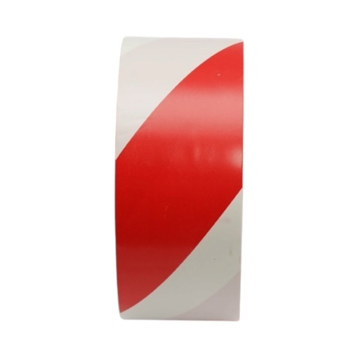 Banda adeziva de avertizare si marcare podea PVC rosu-alb 48mm x 33m HighPower - Img 5