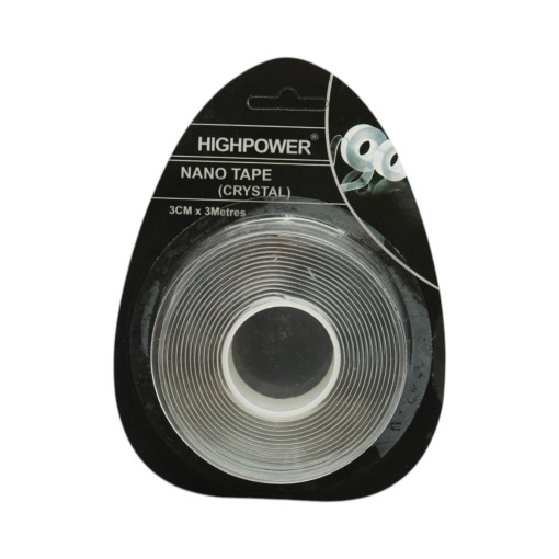 Banda dublu adeziva transparenta reutilizabila 30mm x 3m Nano Tape Crystal HighPower - Img 2