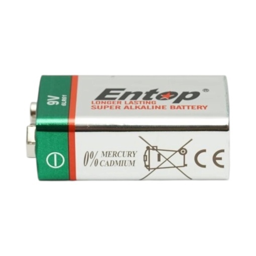 Baterie alcalina 9V 6LR61 1 buc/set Entop - Img 4