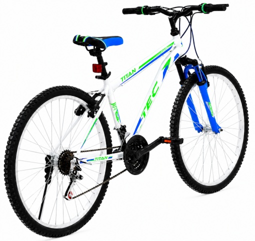 Bicicleta TITAN 24 inch alb cu albastru - Img 2
