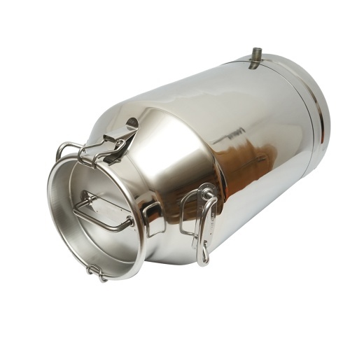 Bidon de inox pentru lapte cu capac 40L cu robinet aparat de muls vaci Breckner Germany - Img 2