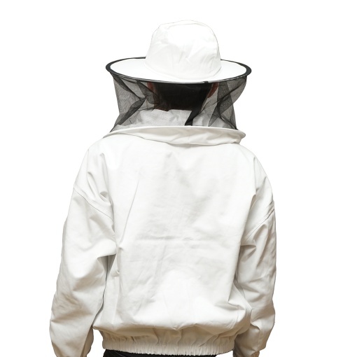 Bluza apicola alba cu masca de protectie marimea XL - Img 4