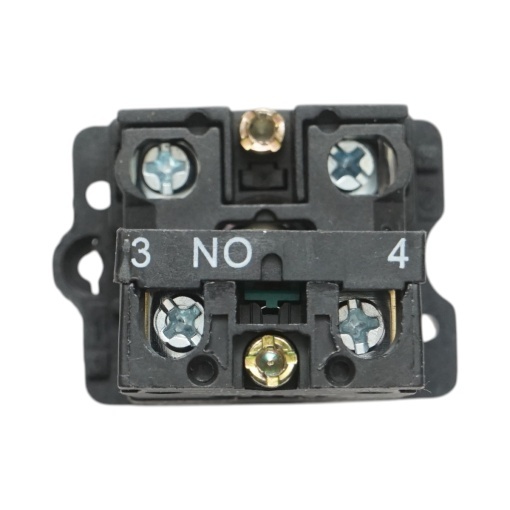 Buton indicator LED alb cu rezistenta integrata 1NO, 220V, LAY5 Breckner Germany - Img 3