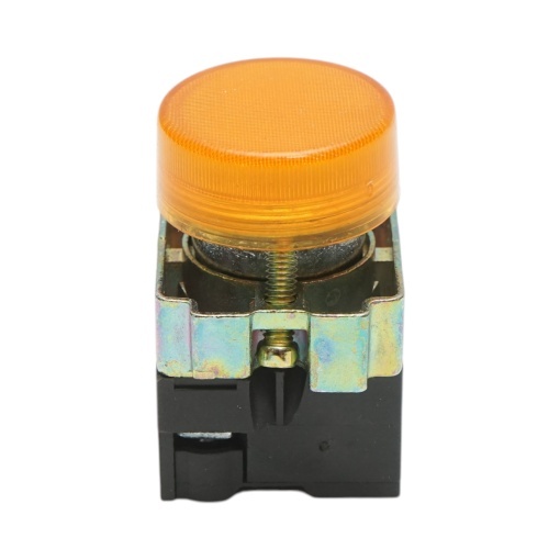 Buton indicator LED galben 220V LAY5 Breckner Germany - Img 2
